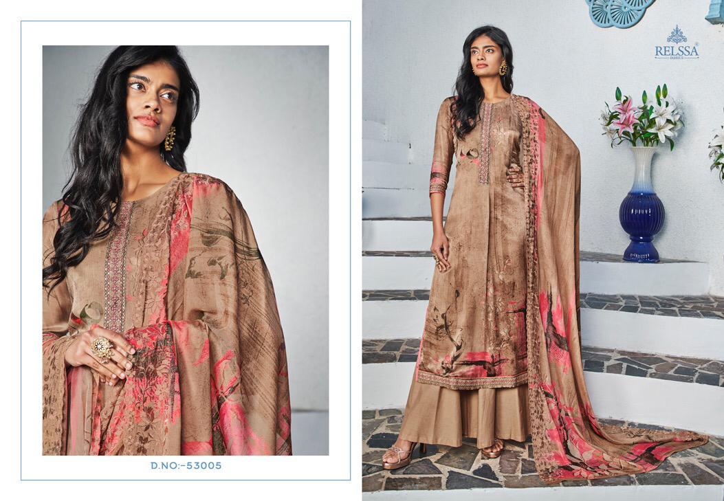 RELSSA SUCHITRA COTTON SILK WITH DIGITAL PRINT LONG SALWAR KAMEEZ AT WHOLESALE RATE