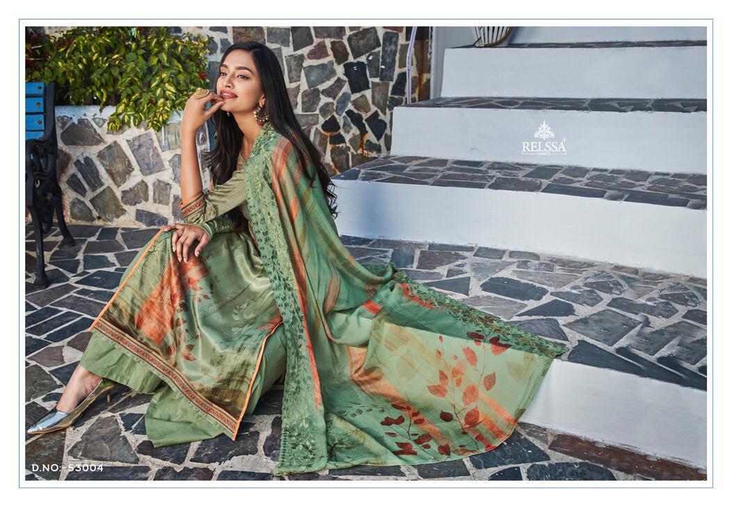 RELSSA SUCHITRA COTTON SILK WITH DIGITAL PRINT LONG SALWAR KAMEEZ AT WHOLESALE RATE