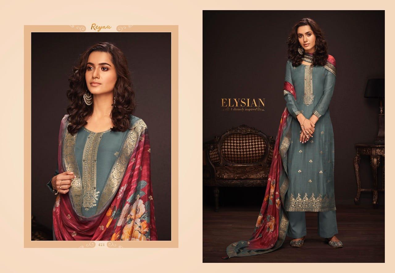 REYNA PRESENT ELYSIAN MODAL JEQUARD WITH HANDWORK DESIGNER SALWAR KAMEEZ