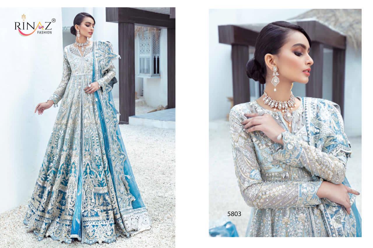 RIM ZIM VOL 7 BY RINAZ NET HEAVY EMBROIDERY PARTY WEAR SUITS