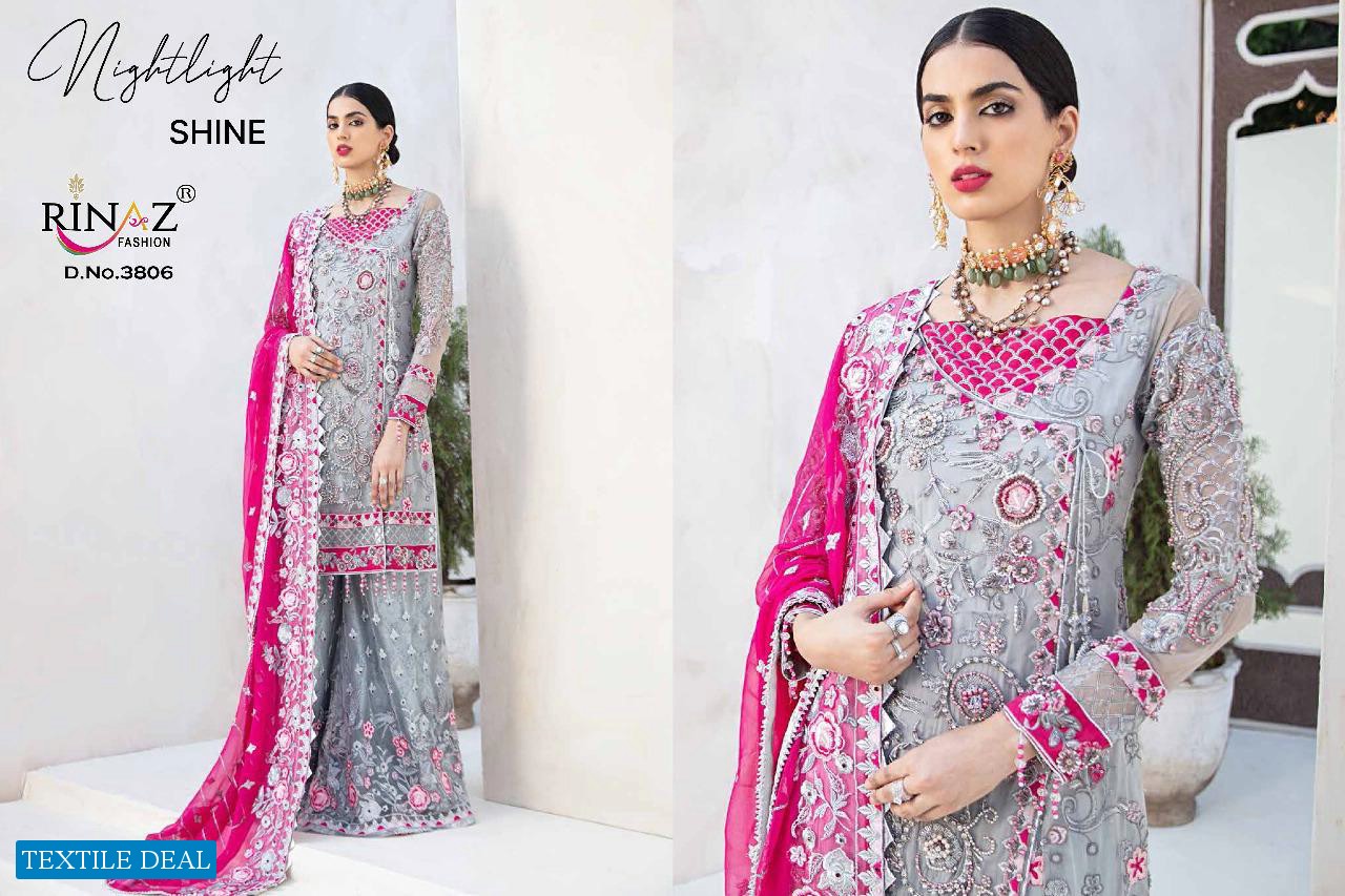 RINAZ EMAAN ADEEL VOL 2 GEORGETTE HEAVY EMBROIDERY PAKISTANI SUITS