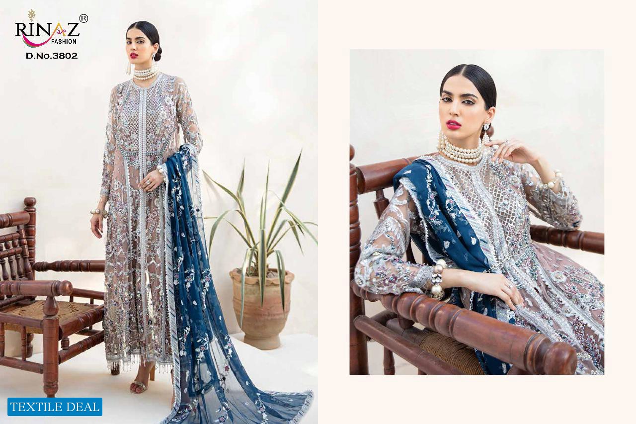 RINAZ EMAAN ADEEL VOL 2 GEORGETTE HEAVY EMBROIDERY PAKISTANI SUITS