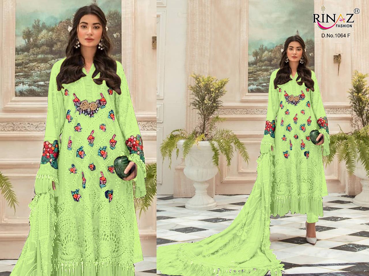 RINAZ FASHION MARIA B COLOUR GEORGETTE WITH HEAVY EMBROIDERY EXCLUSIVE SERIES OF PAKISTANI SUIT
