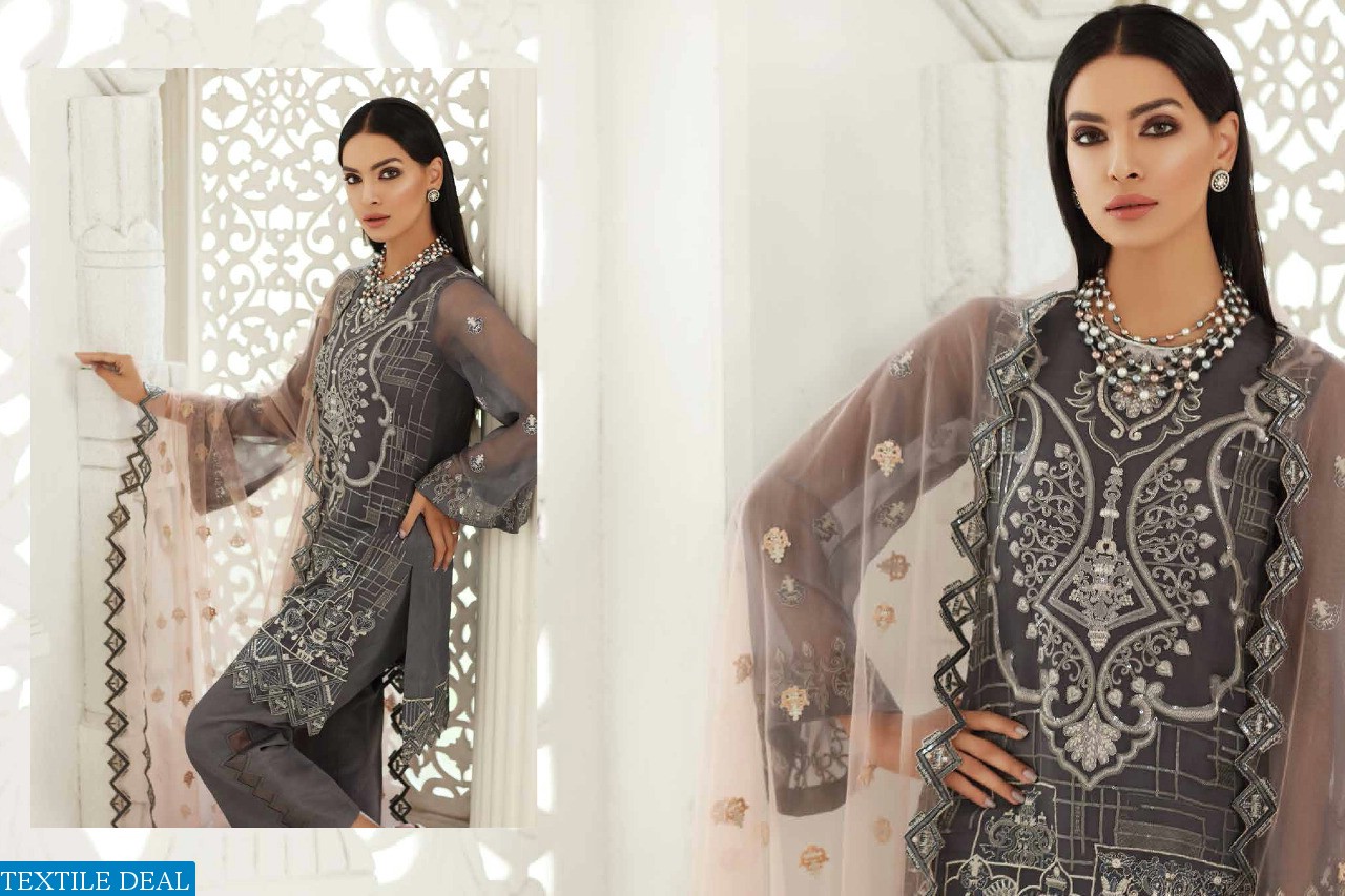 RINAZ FASHION PRESENT CHIMMER GEORGETTE PAKISTANI STYLE SUIT