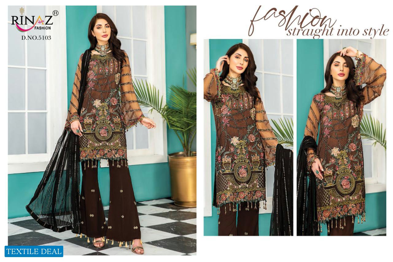 RINAZ MARYAMS GOLD VOL 8 GEORGETTE HEAVY EMBROIDERY PAKISTANI SUITS