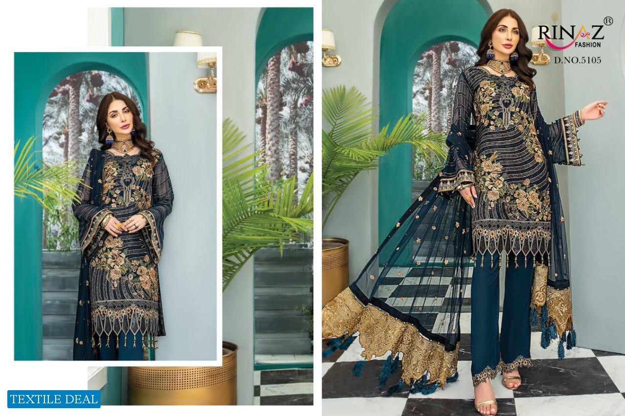 RINAZ MARYAMS GOLD VOL 8 GEORGETTE HEAVY EMBROIDERY PAKISTANI SUITS