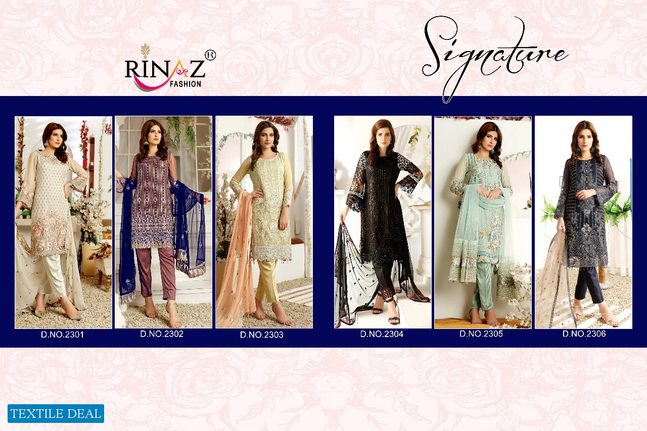 RINAZ SIGNATURE GEORGETTE PAKISTANI SUITS AND SALWAR KAMEEZ