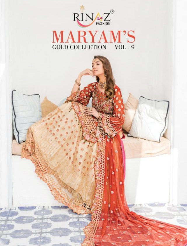 RInaz Maryams Gold Vol-9 Wholesale Pakistani Concept Dress