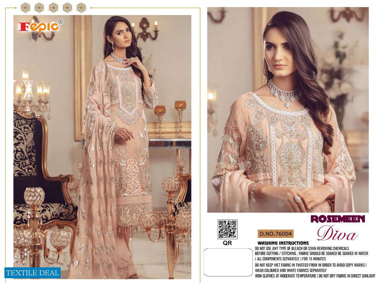 ROSEMEEN DIVA BY FEPIC DESIGNER GEORGETTE PAKISTANI STYLE SUIT CONCEPT