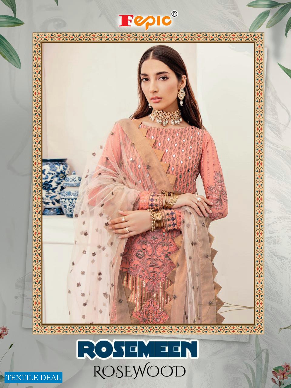 ROSEMEEN ROSEWOOD BY FEPIC GEORGETTE NET PAKISTANI DRESS COLLECTION