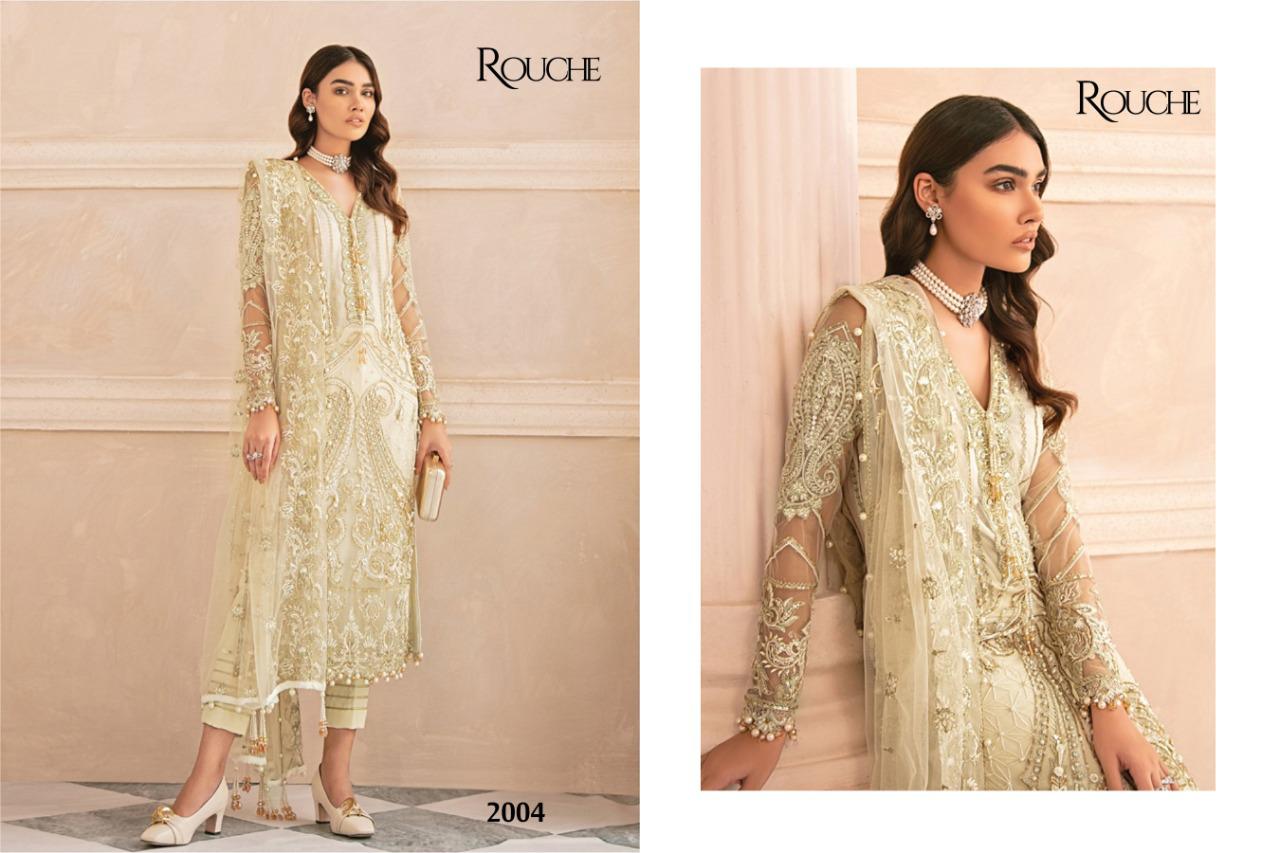 ROUCH LAUNCH GULAAL HEAVY BUTTERFLY NET WITH EMBROIDERY WORK SALWAR SUITS PAKISTANI CONCEPT