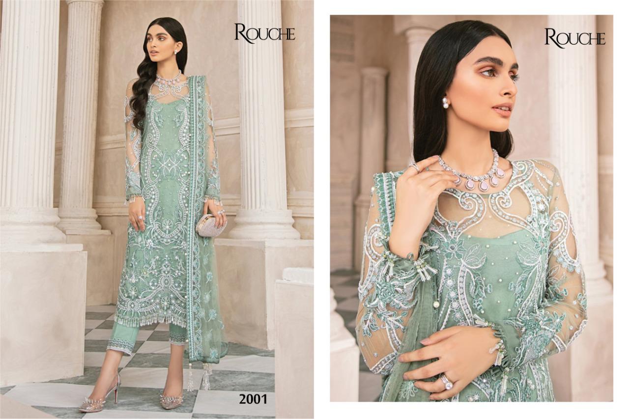ROUCH LAUNCH GULAAL HEAVY BUTTERFLY NET WITH EMBROIDERY WORK SALWAR SUITS PAKISTANI CONCEPT