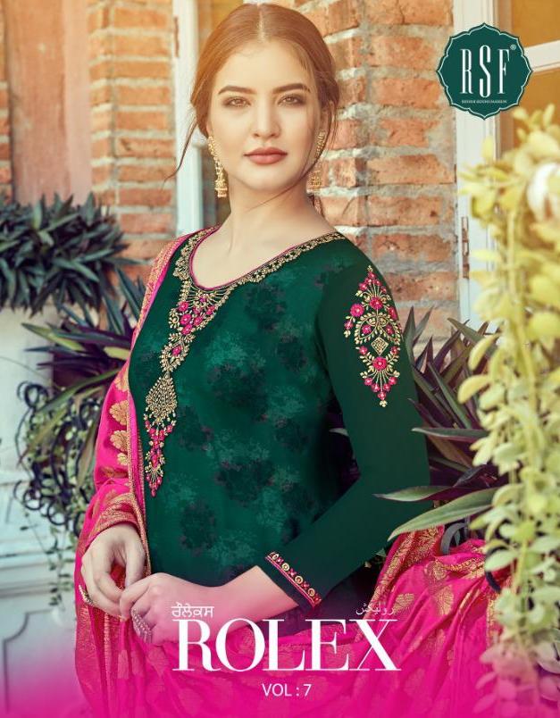 RSF LAUNCH ROLEX VOL 7 GEORGETTE LONG SALWAR KAMEEZ WHOLESALER