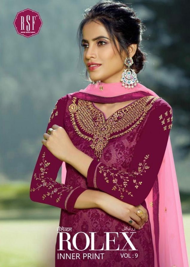 RSF Rolex Vol-9 Wholesale Straight long Salwar Kameez