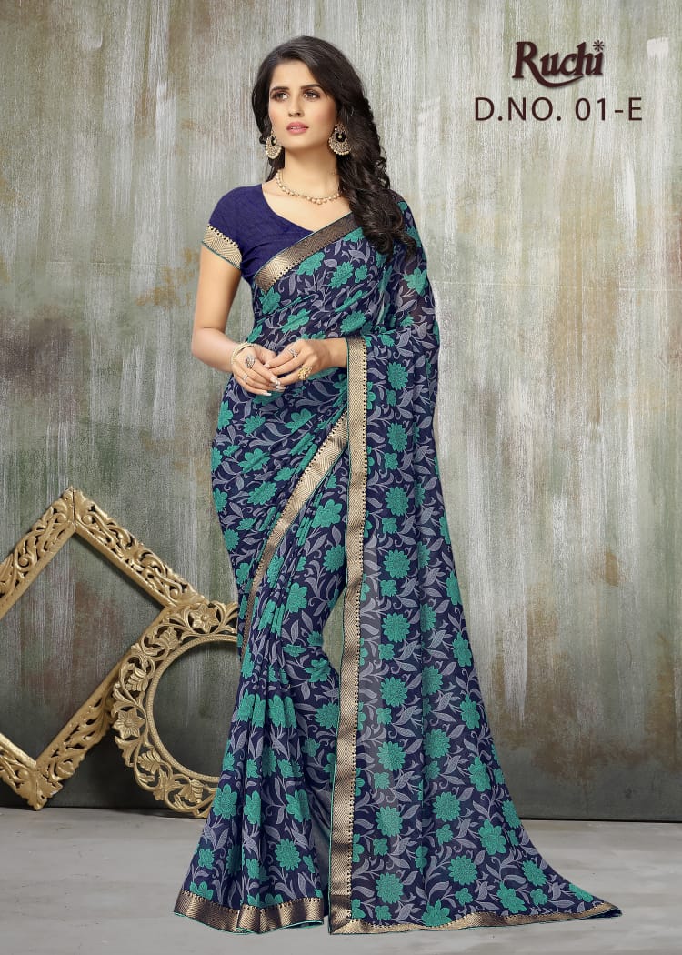 RUCHI PRESENT JAANKI GEORGETTE PRINTED FASHIONABLE SAREE SELLER