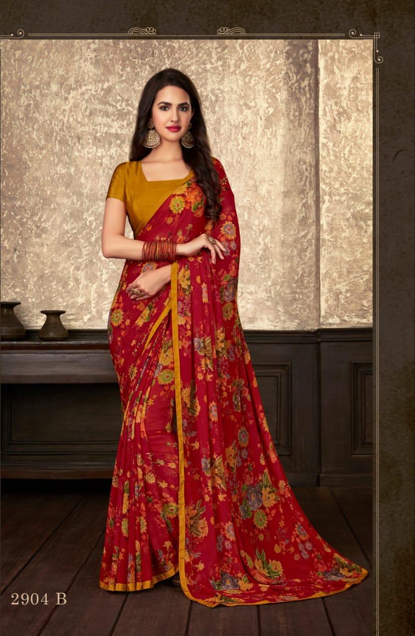 RUCHI PRESENTS JASMINE HIT DESIGNS GEORGETTE CASUAL WEAR SAREE SELLER