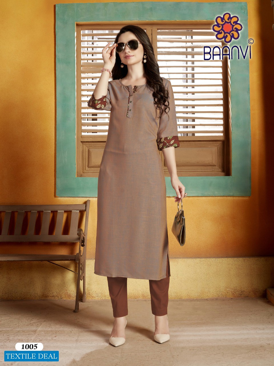 RUHANI BY BAANVI RAYON FORMAL WEAR CHEAP RATE KURTIS COLLECTION