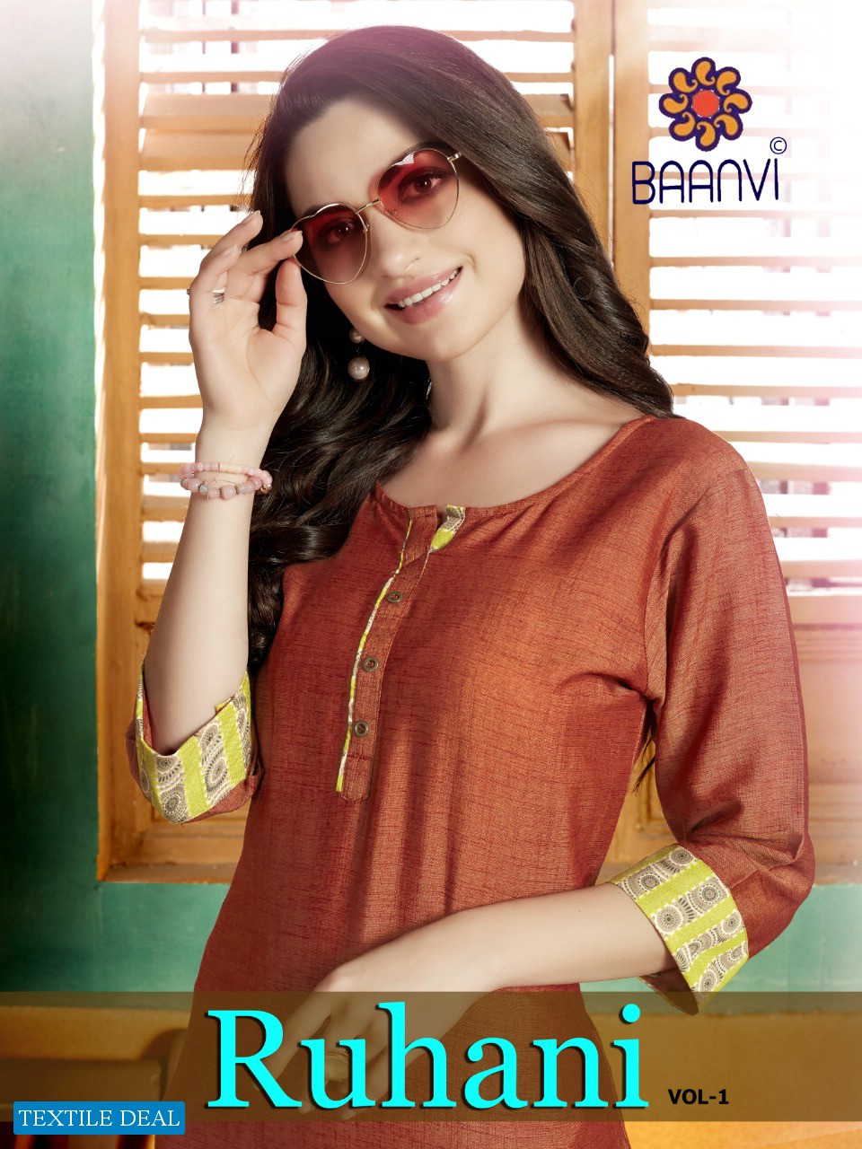 RUHANI BY BAANVI RAYON FORMAL WEAR CHEAP RATE KURTIS COLLECTION