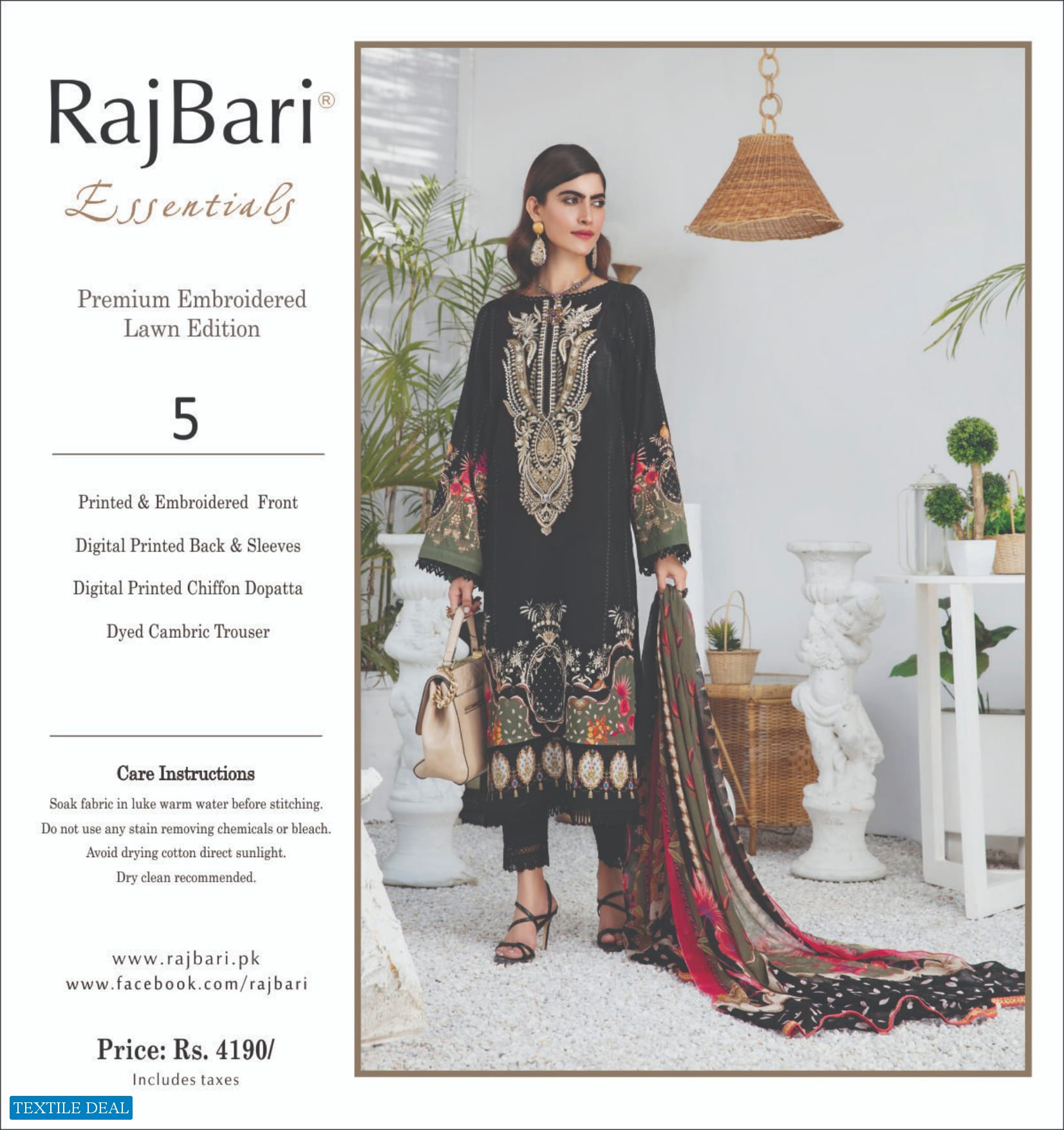 Rajbari Wholesale Designer Lawn Collection Pakistani