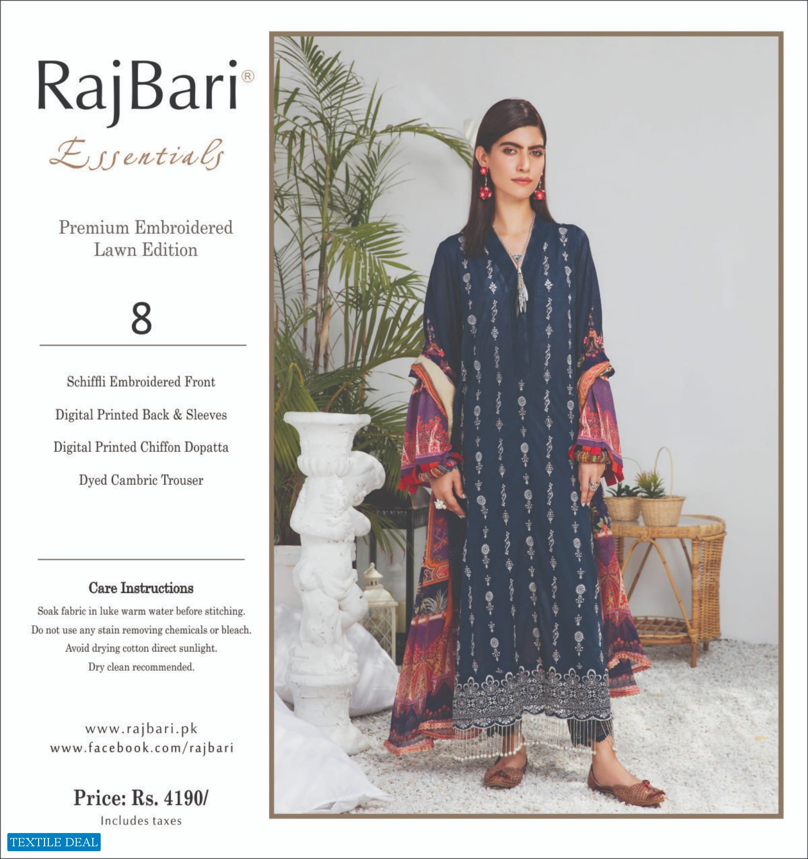 Rajbari Wholesale Designer Lawn Collection Pakistani