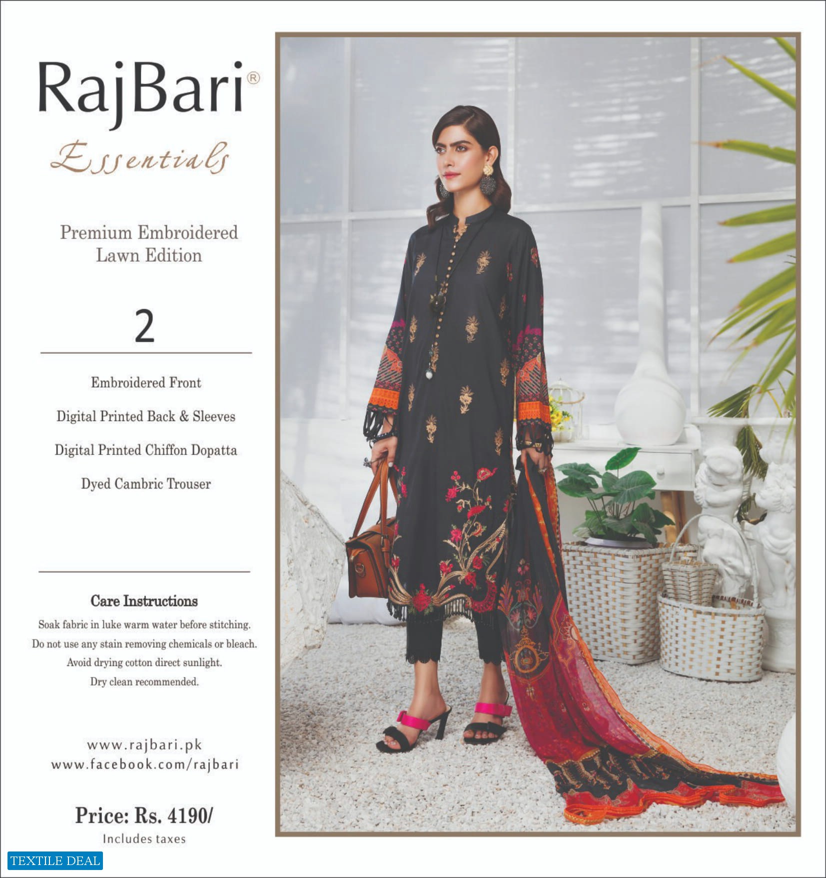 Rajbari Wholesale Designer Lawn Collection Pakistani