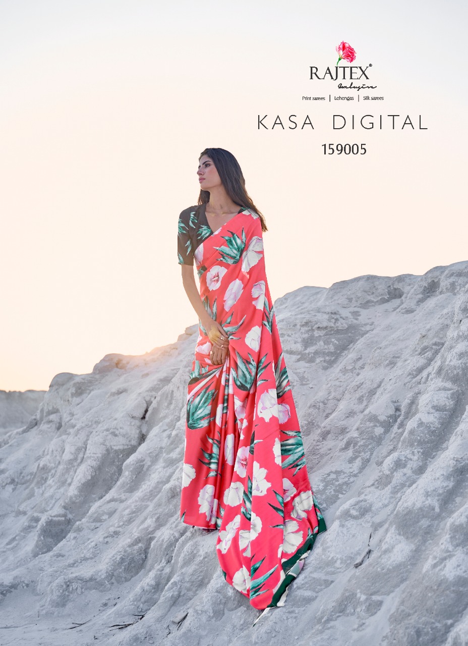 Rajtex Kasa Digital Japan Satin Crepe Saree Catalog