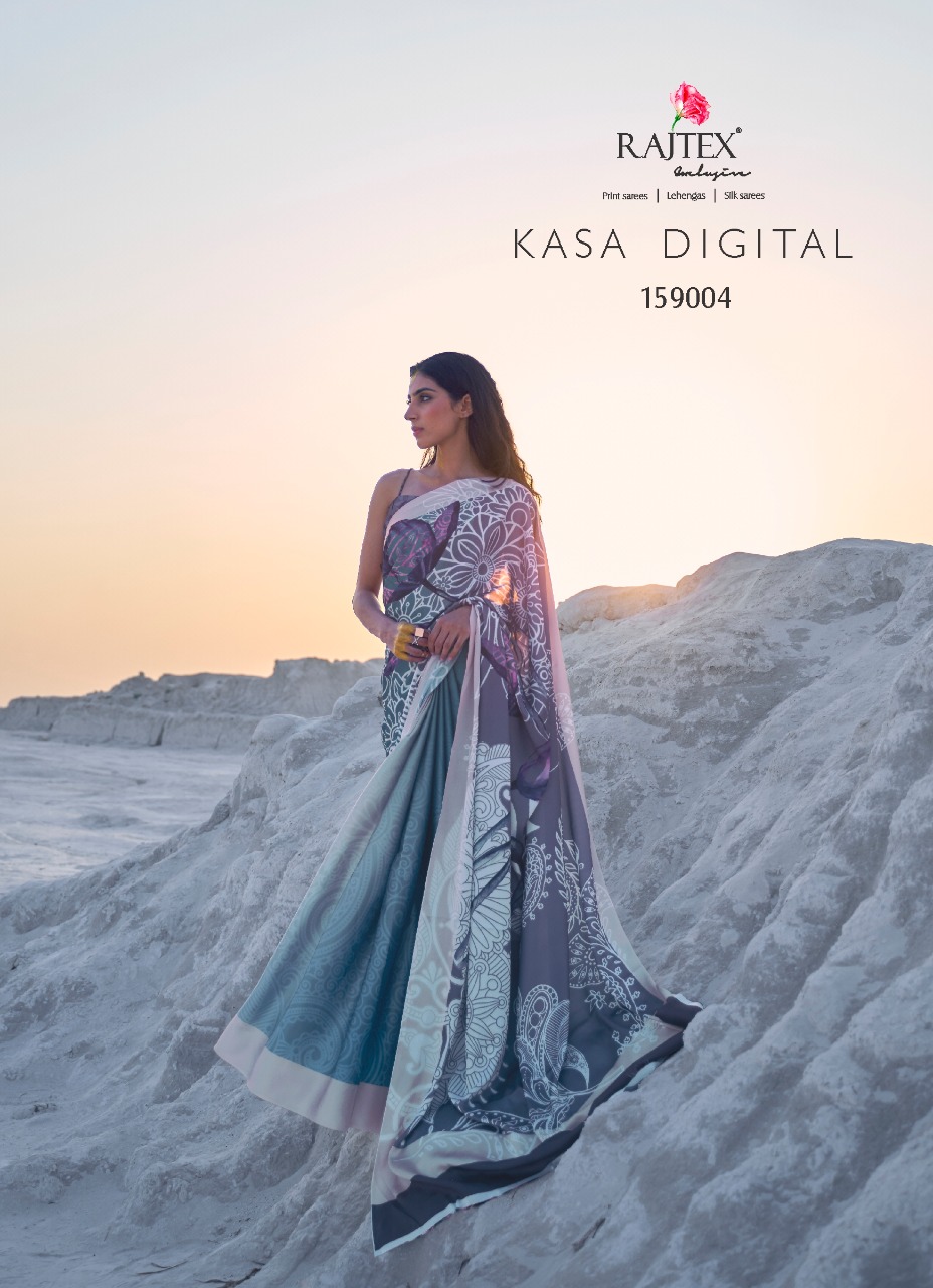Rajtex Kasa Digital Japan Satin Crepe Saree Catalog