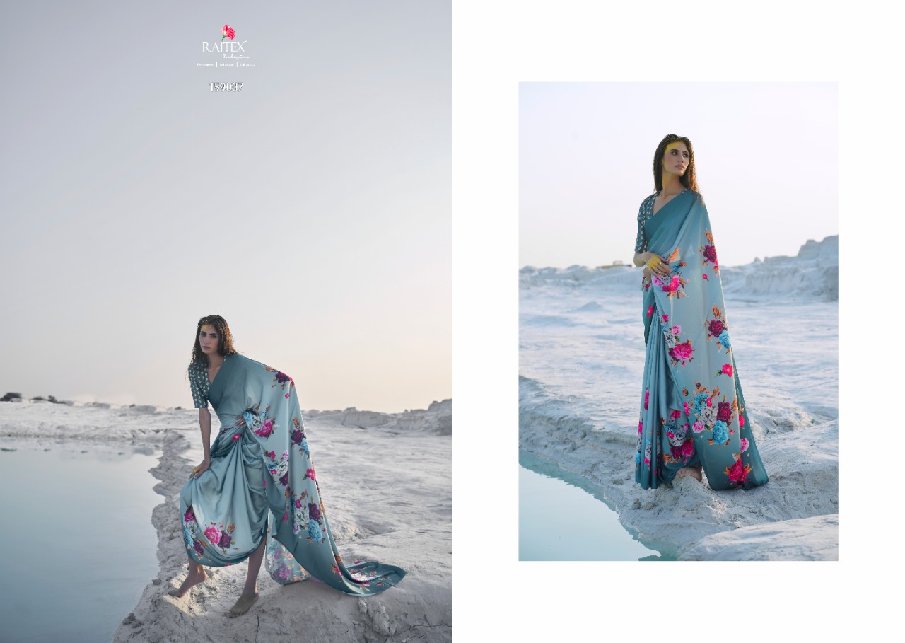 Rajtex Kasa Digital Japan Satin Crepe Saree Catalog