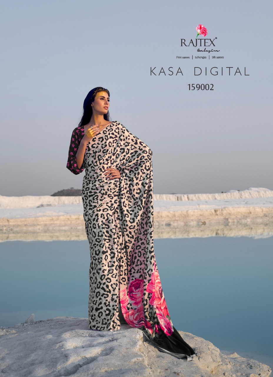 Rajtex Kasa Digital Japan Satin Crepe Saree Catalog