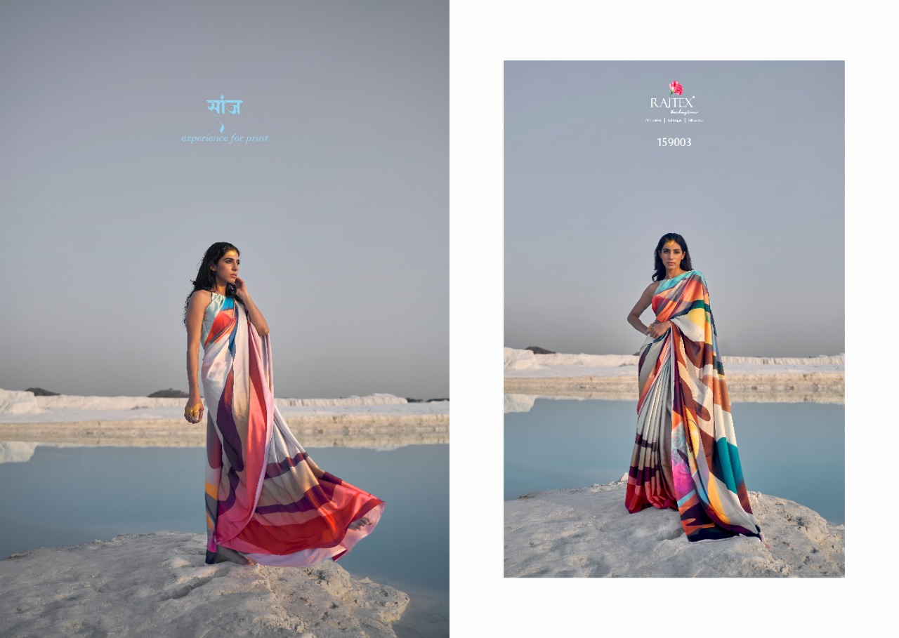 Rajtex Kasa Digital Japan Satin Crepe Saree Catalog