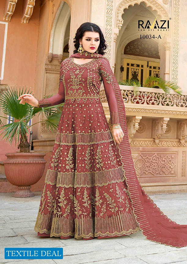 Rama Raazi 10034 Colour Bulk Shopping Anarkali Woman Dresses