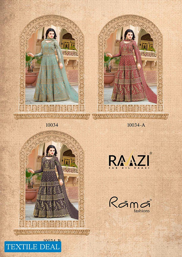 Rama Raazi 10034 Colour Bulk Shopping Anarkali Woman Dresses