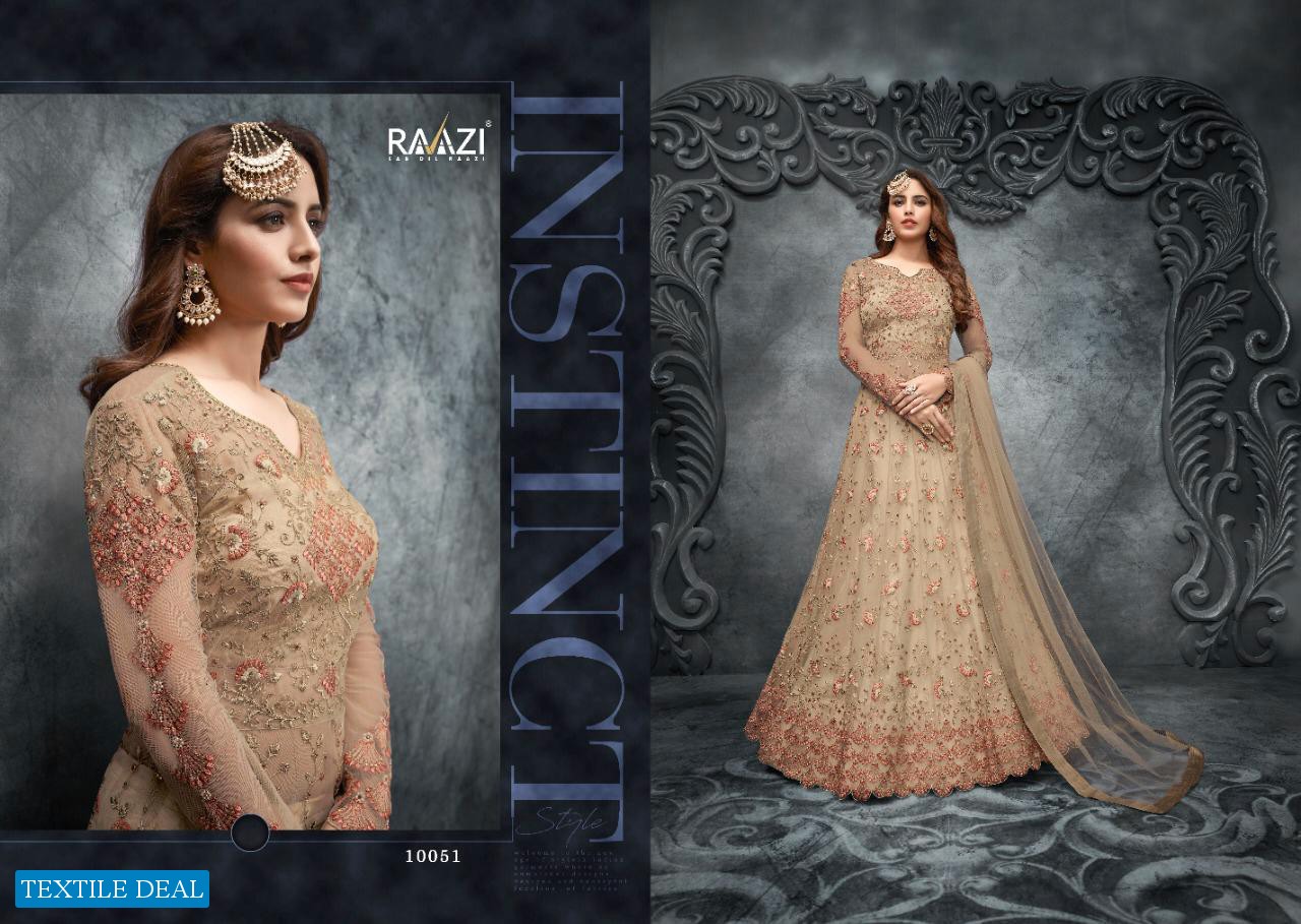 Rama Raazi Aroos The Bride 10049 to 10053 Series Anarkali Dress