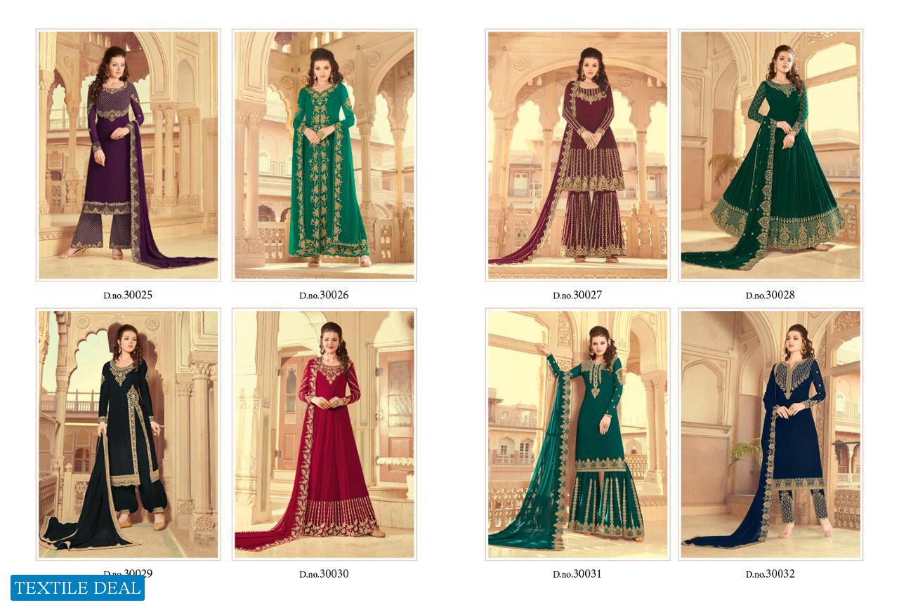 Rama Raazi Zarkan Wholesale Party-wear Salwar Kameez Catalog