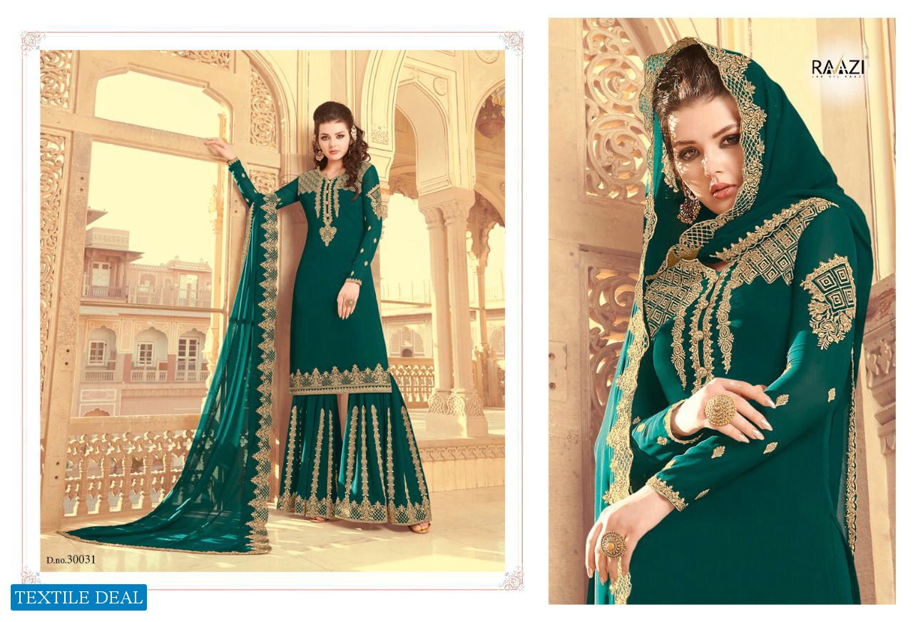 Rama Raazi Zarkan Wholesale Party-wear Salwar Kameez Catalog