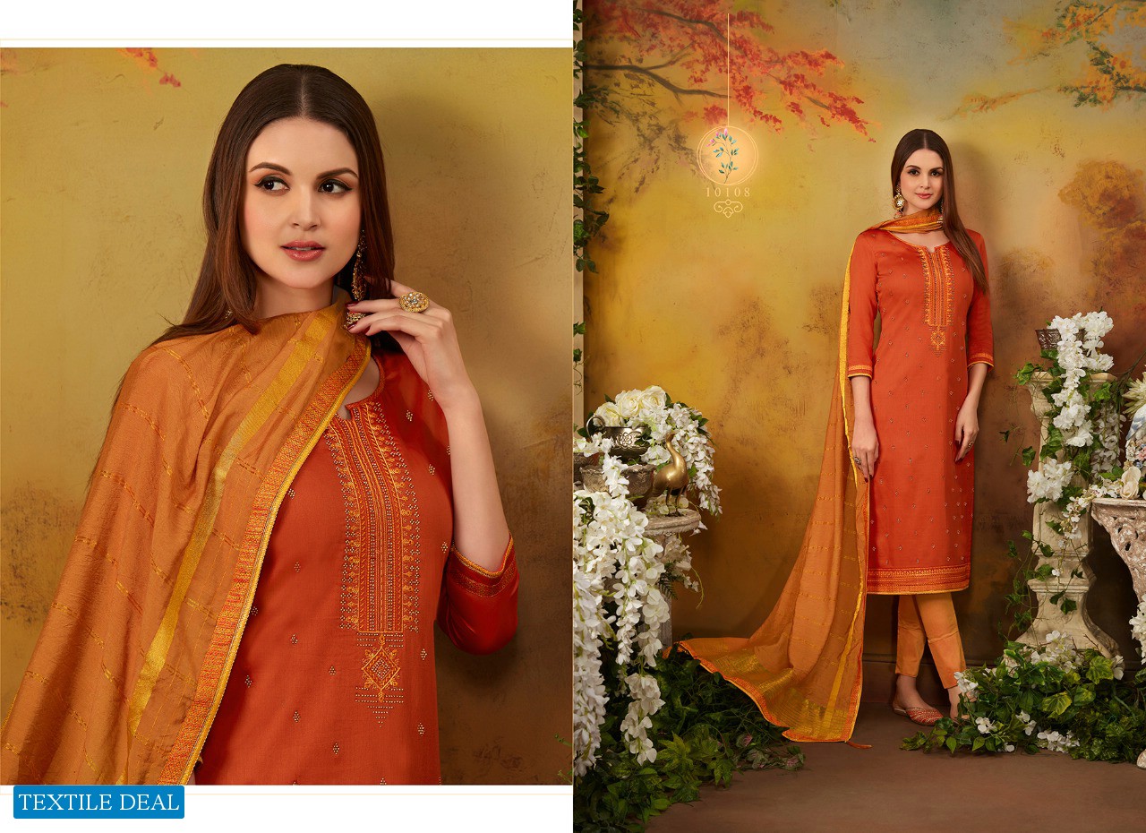 Ramaiya Zanzar Vol-2 Wholesale Shopping Jam Silk Sarvoski Work Dress Material