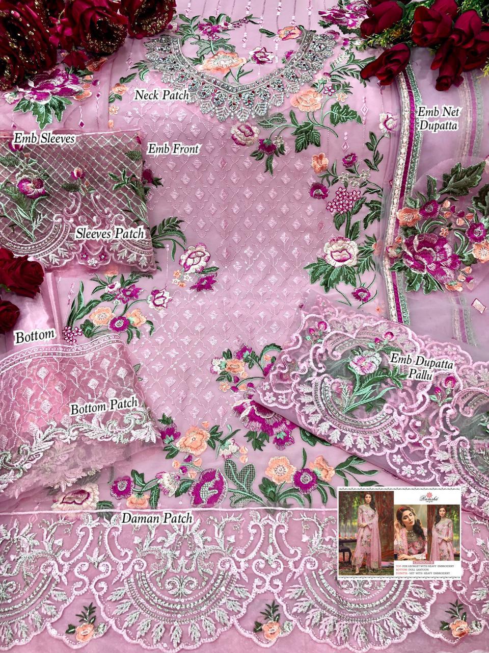 Ramsha Crimson Nx Wholesale Pakistani Concept Dress