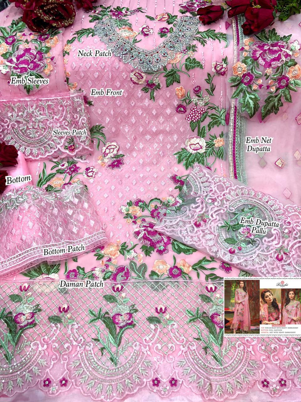 Ramsha Crimson Nx Wholesale Pakistani Concept Dress