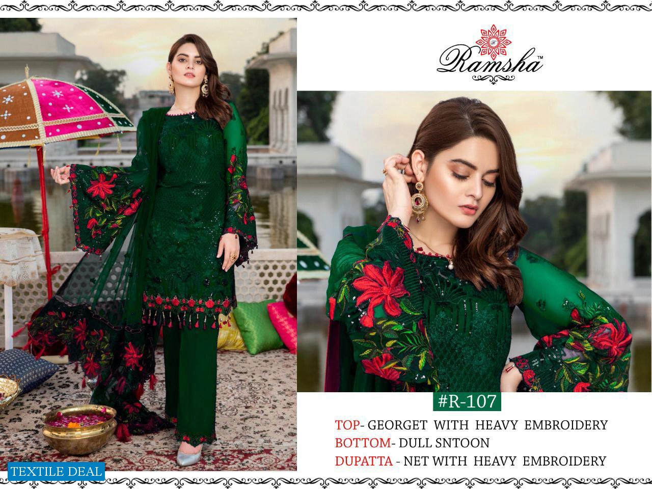 Ramsha R-107 Colour Wholesale Pakistani Concept Dresses