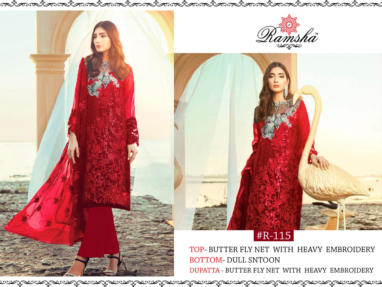 Ramsha R-115 Nx Wholesale Pakistani Concept Dress