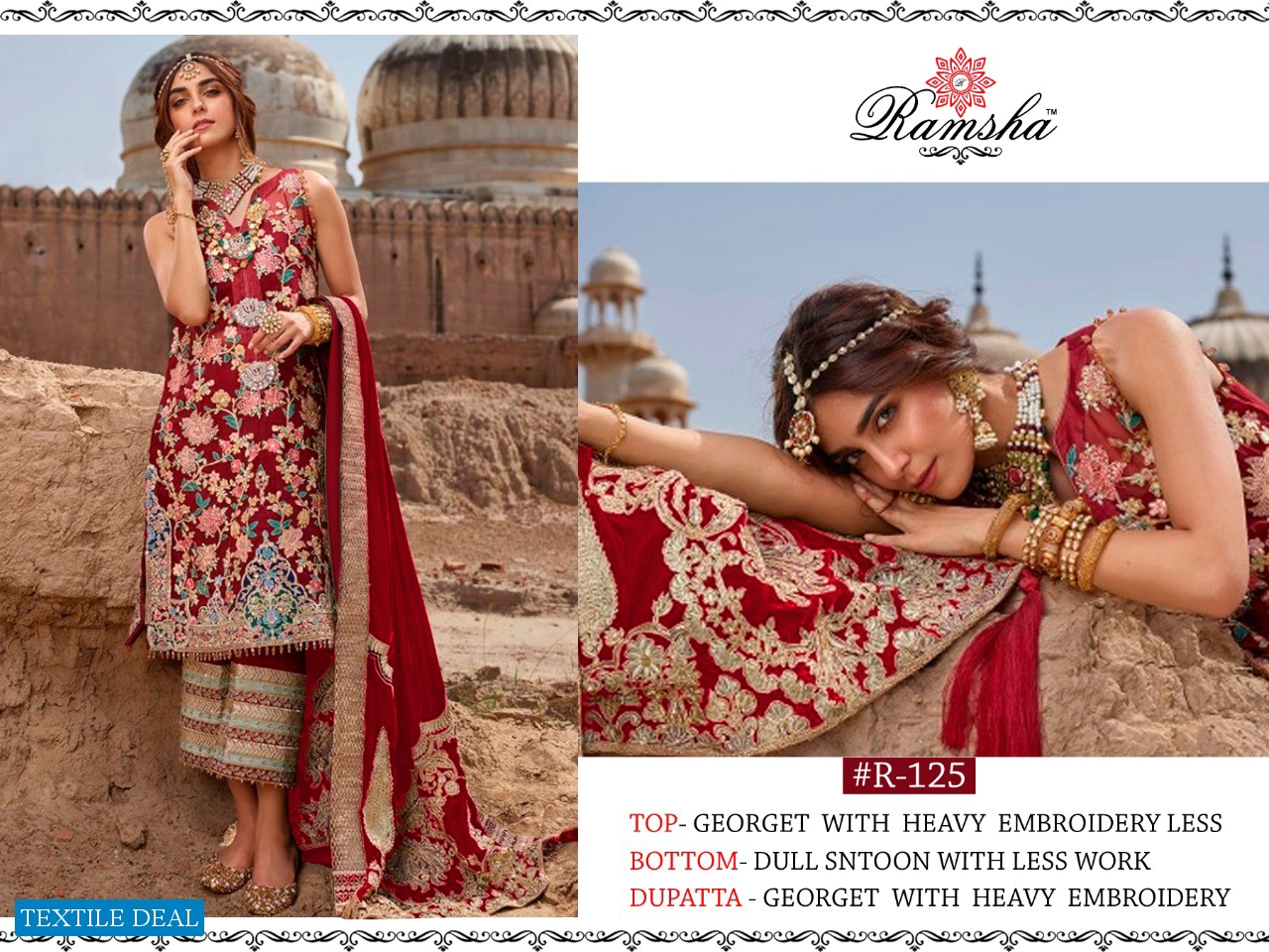 Ramsha R-124 And R-125 Pakistani Concept Salwar Suits