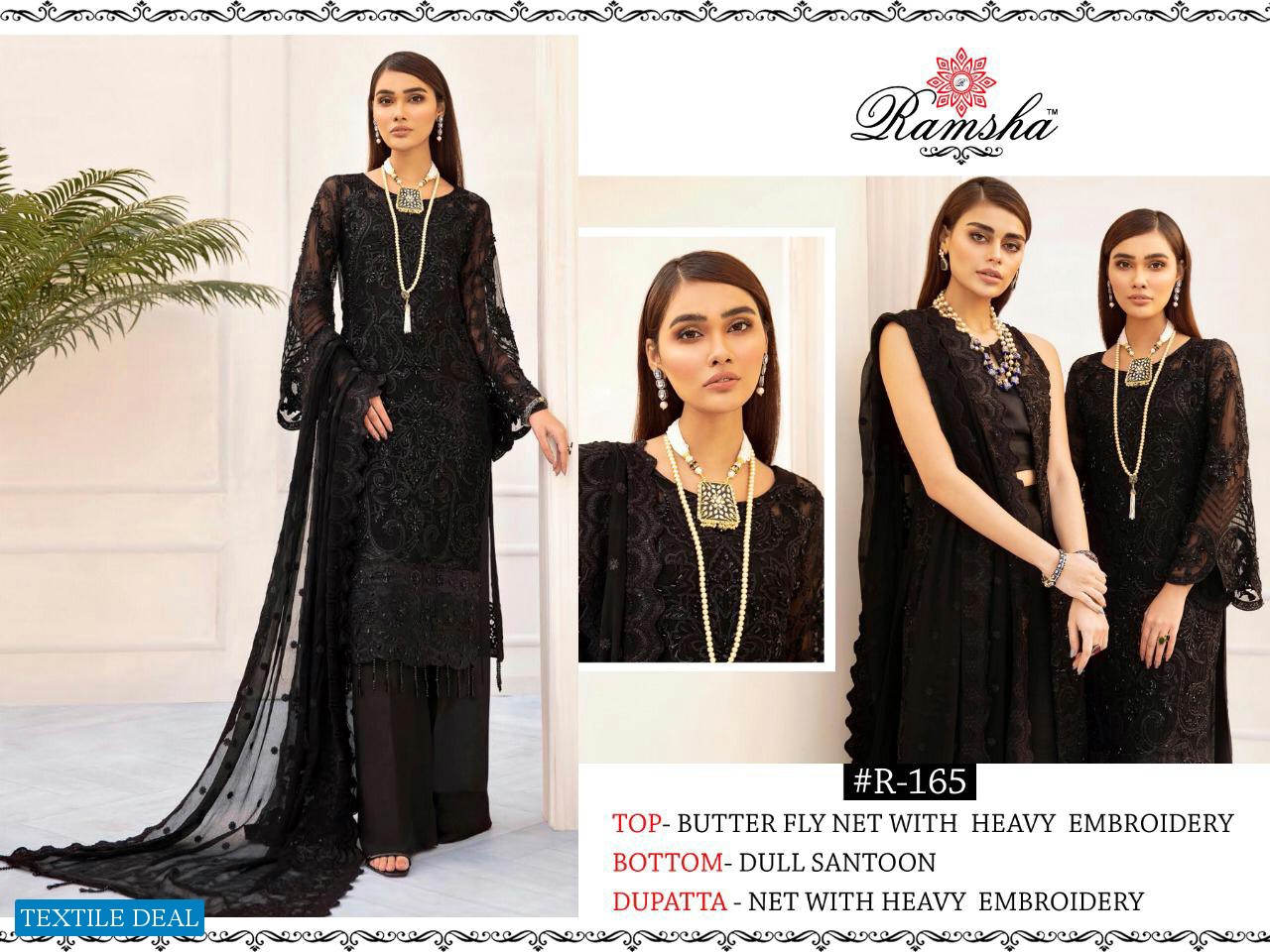 Ramsha R-165 To R-167 Wholesale Pakistani Concept Dress