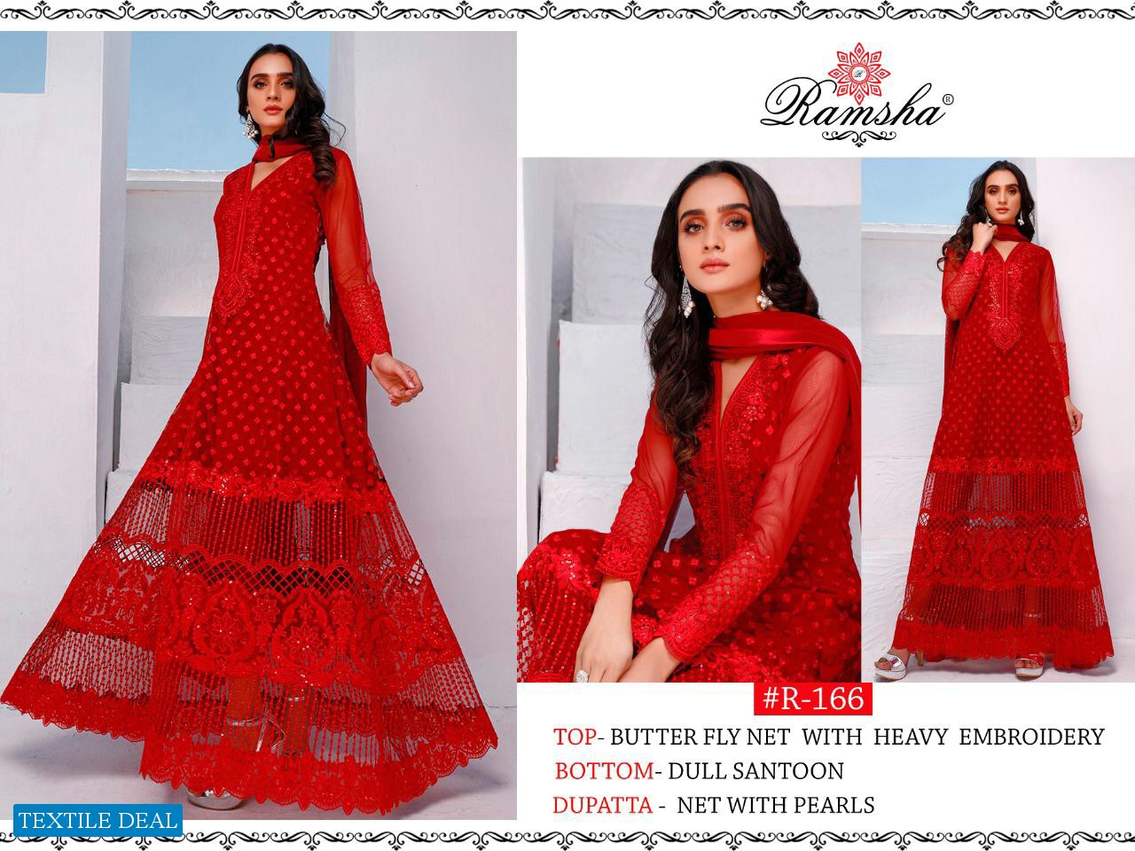 Ramsha R-165 To R-167 Wholesale Pakistani Concept Dress