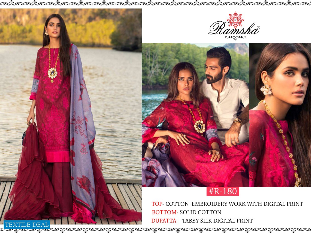 Ramsha R-177 R-178 R-179 And R-180 Pakistani Salwar Kameez