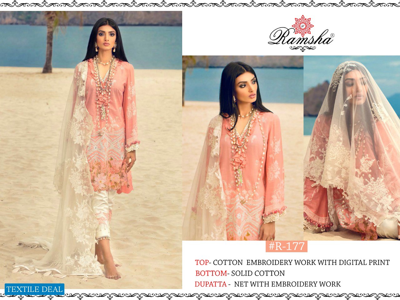 Ramsha R-177 R-178 R-179 And R-180 Pakistani Salwar Kameez