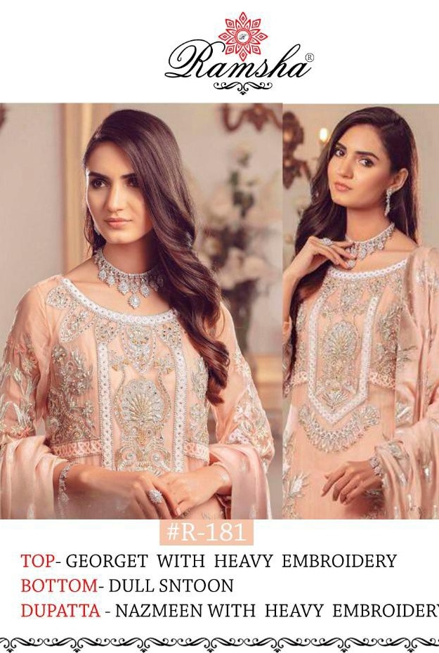 Ramsha R-181 And R-182 Wholesale Pakistani Concept Dress