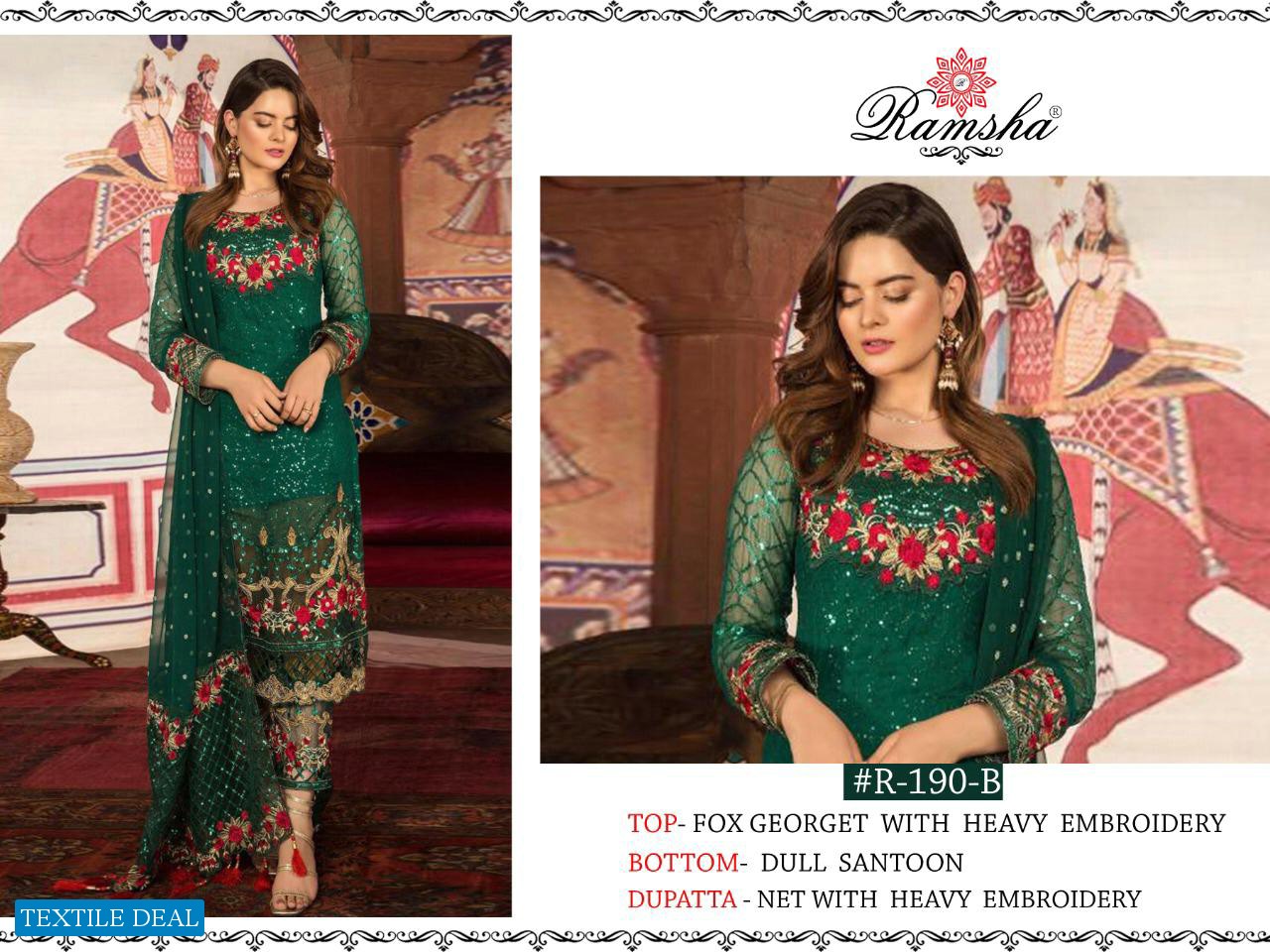 Ramsha R-188 R-189 R-190  R-191 R-192 R-193 R-194 R-195 R-196 Pakistani Dress