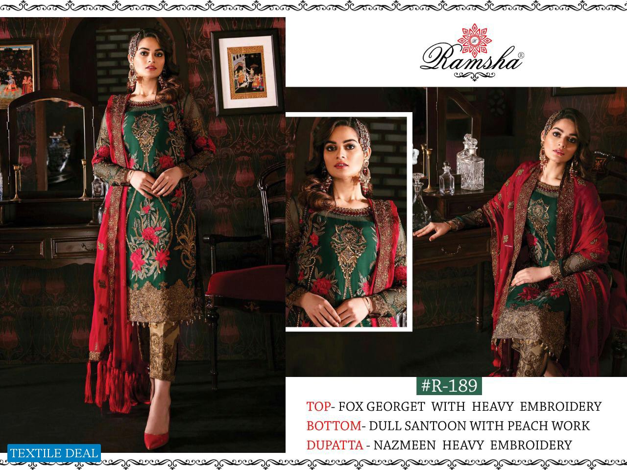 Ramsha R-188 R-189 R-190 R-191 Wholesale Pakistani Concept Dress