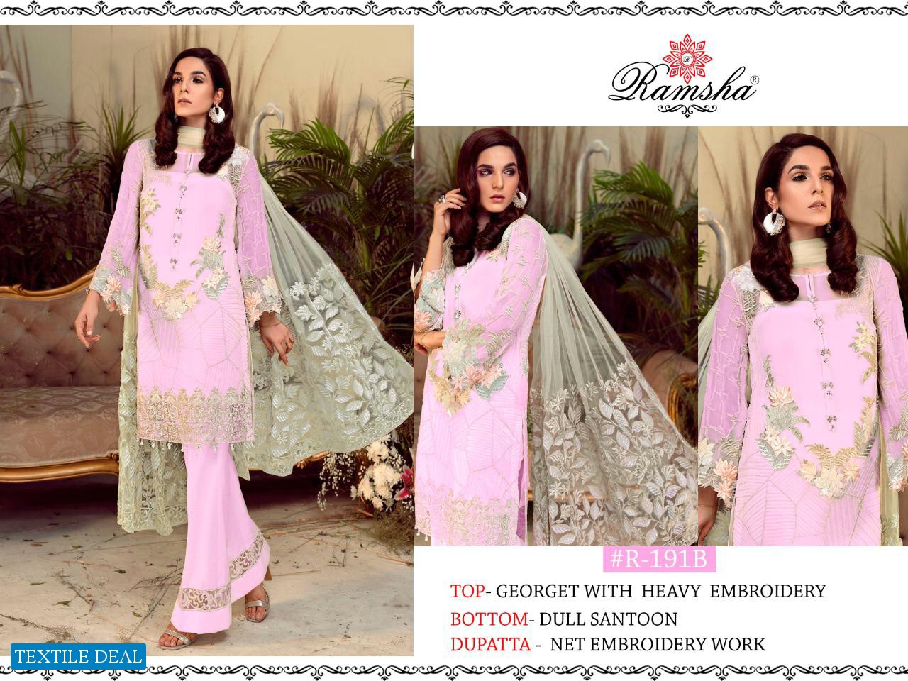 Ramsha R-188 R-189 R-190 R-191 Wholesale Pakistani Concept Dress