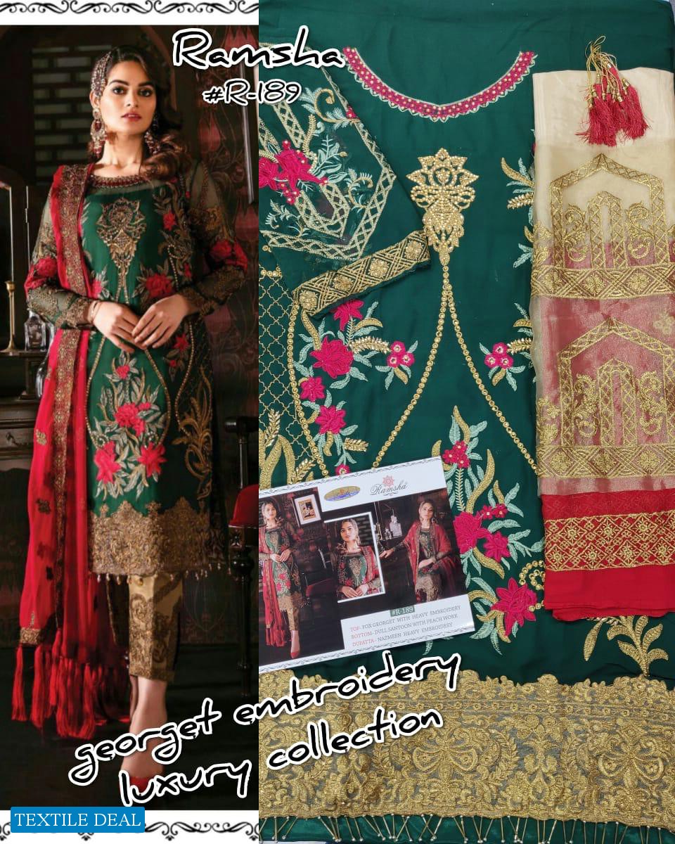 Ramsha R-188 R-189 R-190 R-191 Wholesale Pakistani Concept Dress